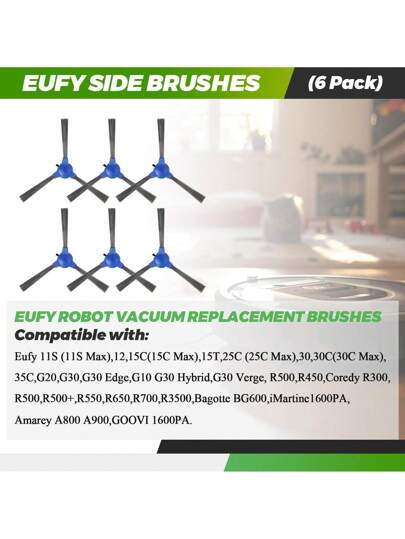 Side Brush Eufy RoboVac 11S 12 15T 15C 25C 30 30C 35C Max G20 G30 Edge G10 Hybrid Robot Stofzuiger Replacement Parts view 5