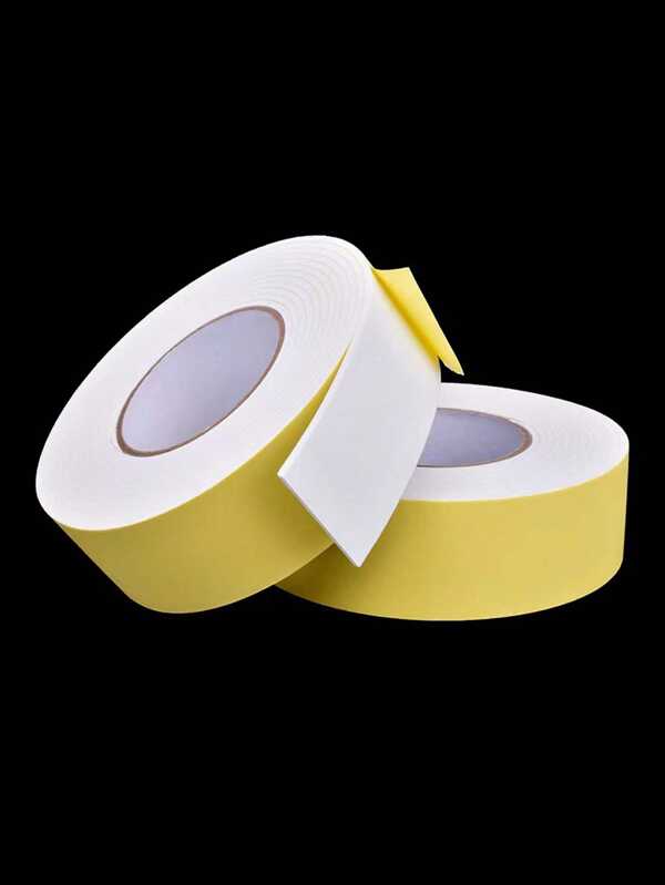 Fita de espuma branca EVA 1 peça, à prova d'água e com absorção de choque, para vedação de porta, espuma, para-choque, para vedação à prova de som de carro, 3 mm de espessura, volta às aulas