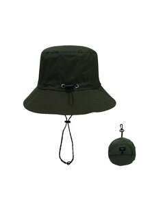1 pieza Sombrero unisex impermeable y de secado rápido para exteriores, sombrero de cubo plegable para hombres y mujeres, sombrero de sol de verano para hombres con protección UV, adecuado para actividades al aire libre de verano como senderismo y pesca