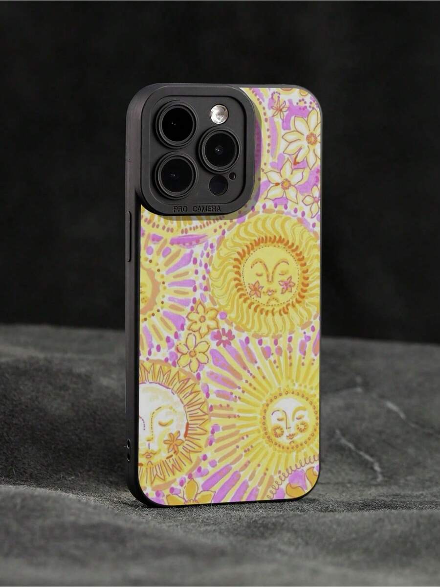 Funda para phone (1 unidad): Diseño transparente con estampado de sol. Compatible con phone 6/11/12/13/14/15/15 Pro/15 Plus/15 Pro Max/7 Plus/8 Plus/X/Xs. Funda para phone 1/12/13/14/15/15 Pro/15 Plus/15 Pro Max/7 Plus/8 Plus/X/Xs Max/Xr/11 Pro/12 Pro/13 Pro/14 Pro/12 Mini/13 Mini/11 Pro Max/12 Pro Max/13 Pro Max/14 Pro Max/14 Plus - Multicolor 5 - Ver 1