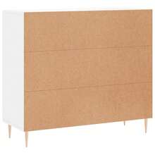 vidaXL Sideboard Weiß 90x34x80 cm Holzwerkstoff - Weiss - Übersicht 7