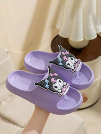Sanrio 1 paar Sanrio Characters Slip-On Pantoffels, Huispantoffels voor Kinderen en Volwassenen, Kuromi, My Melody, Hello Kitty