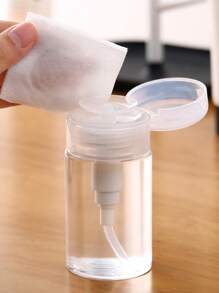1 pièce Bouteille distributrice portable de voyage, bouteille de distribution de soins de la peau avec pompe, bouteille avec pompe pour eau de démaquillage et de maquillage, distributeur de démaquillant en plastique réutilisable, utilisé pour l'organisation et le stockage de l'eau micellaire, de l'eau de démaquillage, de l'eau pour les ongles, de l'eau pour les gemmes, du tonique, etc. Accessoires de voyage, bouteille de rangement de voyage (150 ml-300 ml)