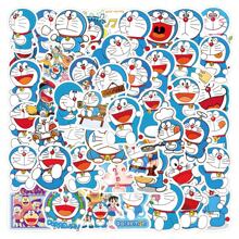 60pcs/Set Doraemon & Cartooon Cat Cute Stickers, Waterproof Stickers For Luggage, Skateboard, Guitar, Car Decoration