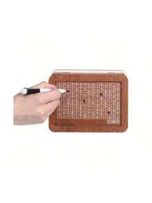 1 pieza Hucha de madera creativa, alcancía con objetivo de conteo, lata de ahorro de efectivo decorativa de madera, para ensamblar DIY, adecuada para niños y niñas, color al azar, útiles escolares, de vuelta a la escuela