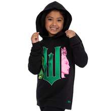 Wicked Girls Hoodie | Elphaba And Glinda Girls' Jumpers | Glitter Hoodie | Elphaba Girls Clothes | Official Merchandise - Black - View 2