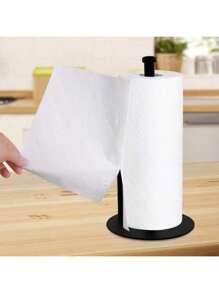 1pc New Gold-Plated Stainless Steel 304 Kitchen Paper Towel Holder, Cling Film Dispenser Rack, No-Drill Installation