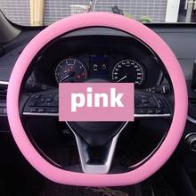 1. Black/Gray/Orange/Red/Pink/Multi-Color/Car Silicon Steering Wheel Cover, Model Universal Round D Shape, Non-Slip, Sweat Absorption, Fit, Ultra-Thin And Soft, Wear-Resistant Without Scratches - One Size Fits All - Suitable for Both Large and Small Trucks - View 11