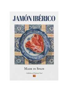 1pc Traditional Spanish National Food Seafood Rice Potato Brave Omelet Retro Delicious Color Canvas Art Picture Home Decoration No Frame