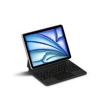 Clavier magique avec étui support compatible avec iPad/Air/Pro 2018-2025 10,9''/11''/12,9''/13'' Tablette Étui intelligent magnétique Folio Pavé tactile sans fil Rétroéclairage coloré Multi-Touch Étui de tablette Bluetooth - iPad Air 11'' (M3/M2) - Voir 5