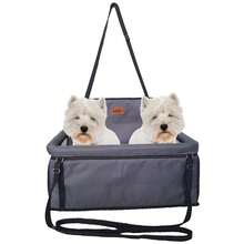 Car Seat For 2 Pets Together In The Car For Small Dogs Up To 30kg - Grey - View 1