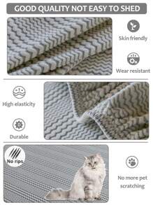 1 Stück kompletter Sofaüberzug, universeller Kratzschutz für 3-Sitzer und eine Queensize Sitzfläche, rutschfester Ganzjahresüberzug, geeignet für Wohnzimmer Sofaschutz für L-förmige Sofas und 1, 2, 3, 4 Sitzer Sofas