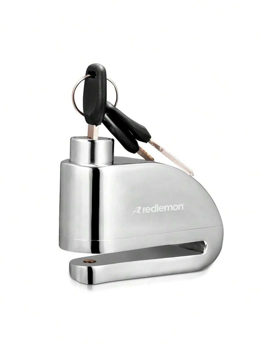 Redlemon Disc Lock With Alarm For Bicycle And Motorcycle - Silver - View 1