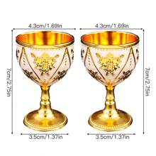 1pc Rose Design Stemware Glass, Suitable For Wine, Juice, Beverage, Water, High-End Restaurant And Home Use, Multi-Color Options, Decorative Tabletop Craft