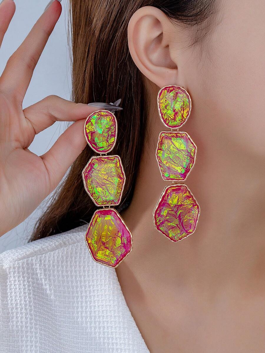 Latest Stylish Versatile Exaggerated Luxury Resort Style Earrings