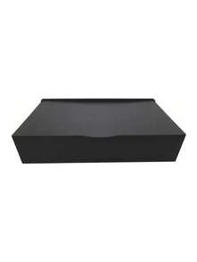 Caixa Organizadora De Dinheiro Tampa Basculante Preto Mdf - Preto - Visão 4