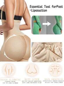 Women's Faja One-Piece Bodysuits High Waist Cincher Butt Lifter Shaper With Triple Hooks