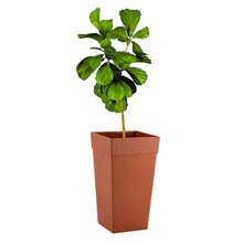 Square Plant Pot Column Rattan Large For Flowers Plants Orchard Garden Balcony Gardening - Rust Brown - View 3