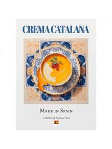 1pc Traditional Spanish National Food Seafood Rice Potato Brave Omelet Retro Delicious Color Canvas Art Picture Home Decoration No Frame