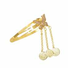 Bohemian Coin Hair Clip, Vintage Rhinestone Flower & Butterfly Design Hair Accessories For Women Claw Clips Hair Claws Hair Barrettes