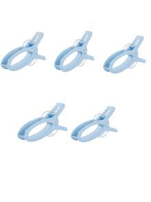 5pcs Large Plastic Clothespins, Windproof Clips For Hanging Quilts, Blankets, Clothes Drying Rack - Multicolor - View 16
