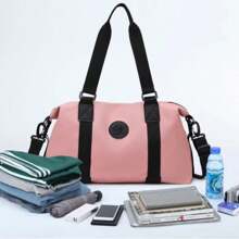 Bolsa de viagem curta, bolsa de bagagem de roupas de grande capacidade, bolsa de viagem leve, bolsa durável