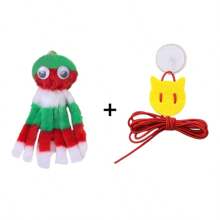 Plush Octopus Cat Toy With Elastic Rope And Bell, Chew Toy With Detachable Parts, Suitable For Cats To Play And Relieve Boredom