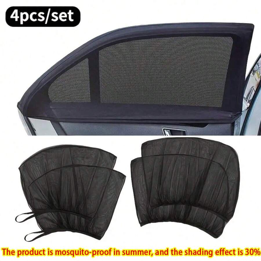 Tấm che nắng chống muỗi, cách nhiệt chống tia UV, lưới chắn nắng phản quang cho kính xe hơi Sedan/SUV (Trước khi mua, vui lòng xem video thực tế và so sánh kích thước cửa sổ trước khi đặt hàng)