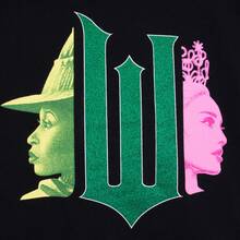 Wicked Girls Hoodie | Elphaba And Glinda Girls' Jumpers | Glitter Hoodie | Elphaba Girls Clothes | Official Merchandise - Black - View 7