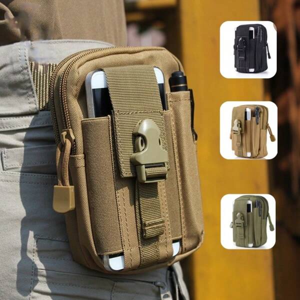 Bolsa de cintura para damas, Bolsa táctica multifuncional y portátil de cintura, bolsa de pierna, bolsa de camuflaje, bolsa para ciclismo, bolsa para motocicleta, se puede usar con mallas o cinturón táctico de cintura, bolsa deportiva, bolsa de cintura colgante, adecuada para entusiastas militares, bolsa de cintura para hombres