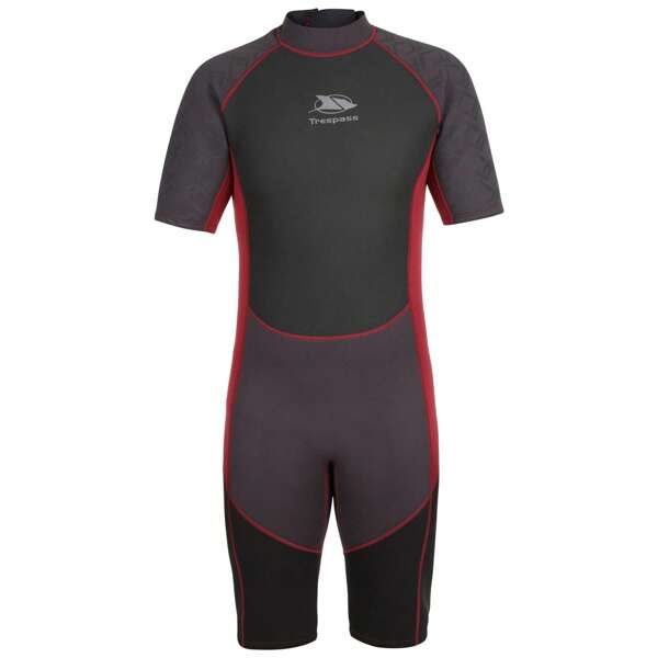 Trespass Herren Argon Neoprenanzug (Schwarz/Rot)