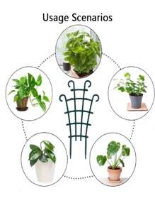 2/4/6 PIECE STACKABLE PLANT SUPPORT SHELF - Durable Plastic Lattice Shelf For Indoor And Outdoor Use, Great For Vines, Roses, Veggies - Great For Patios, Lawns, Porches, Balconies, Plant Accessories, Potted Plants, DIY Climbing Lattice, Placing Them