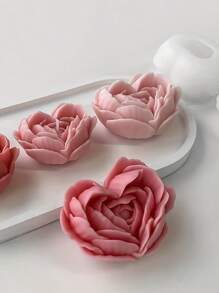 1 Pieza de Molde de Flor Molde 3D de Vela con Forma de Flor Molde de Peonía Molde de Fundición de Resina de Rosa Molde de Elaboración de Resina Molde de Vela de Silicona para Decoración del Hogar Modelo de Animal 3D Molde para Hacer Velas