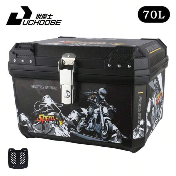 70L Heckbox Motorrad Universalkofferraum Für R1200GS R1250GS F800GS F850GS G310gs Top Heckgepäck Werkzeug Heckbox Große Kapazität