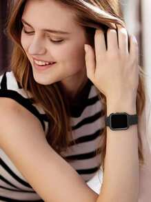 3 in 1 Mode Neue Silikon Leopard Muster Armband, Bildschirmschutzfolie und Schutzglas Hülle kompatibel mit 38mm 40mm 41mm 45mm 44mm 42mm 46mm 49mm, kompatibel mit Ultra Serie Ultra 10 9 8 7 6 5 4 3 2 1 SE, komfortables & atmungsaktives Armband, kratzfest, wasserdicht, stoßfeste Uhren Schutzhülle für Frauen und Männer