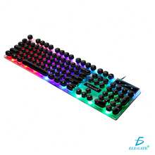 Kit Teclado y Mouse De Membrana Gamer Luz Led Rgb Iluminado - Blanco - Ver 2