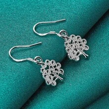 2 pièces Boucles d'oreilles arbre de vie pour femmes, charme, mariage, fête, bijoux mode
