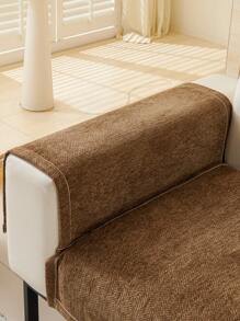 1pc All Season Sofa Cushion Cover, Modern Minimalist Anti-Slip Sofa Seat Protector, Dust-Proof Washable Sofa Slipcover, Deep Coffee Color Soft Non-Fading Non-Shedding Pet-Friendly Decorative Couch Cover, Adjustable For Corner Sofa, Suitable For Bedroom, Office, Living Room, L-Shaped Sofa And 1-2-3-4 Seater Sofas