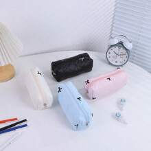 1pc Cute Bow Pencil Case, Large Capacity Student Stationery Organizer Bag, Fashionable Design,Back To School,School Supplies,Pencil Pouch,School Bag