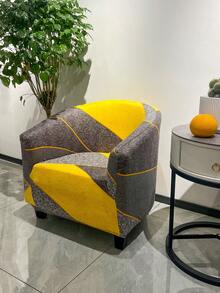 1PC印花椅套通用家居餐椅套全包沙发套四季通用耐磨防尘猫爪加厚防尘高弹力全包椅套