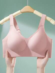 Plus Size Women Wireless Maternity Nursing Bra, Sleepwear For Summer - Multicolor - View 4