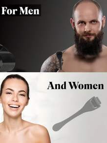 Derma Roller do włosów, brody, skóry twarzy, ciała, skóry głowy, 540 tytanowych mikronakłuwaczy dla mężczyzn i kobiet, kosmetyki, narzędzia, kosmetyki, produkty do pielęgnacji skóry, spa, pielęgnacja ciała, narzędzia do pielęgnacji skóry, pielęgnacja twarzy, akcesoria kosmetyczne, masaż, narzędzie do masażu twarzy, wałek do twarzy