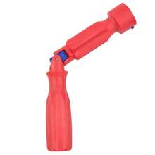 1pc Red Toilet Seat Stabilizer Tool | One-Tighten Anti-Slip Grip For Wobbly Toilets | No Tools Needed, Rust-Resistant Design | DIY Bathroom Repair Essential