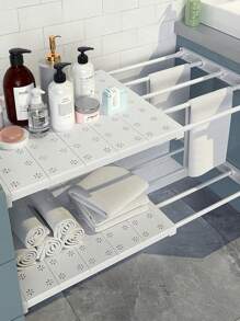 Wardrobe Nail Free Expandable Storage Partition, Kitchen Partition Board, Dormitory Cabinet, Cabinet Layered Shelf, Bathroom Storage Shelf