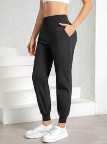 Women'S High Waist Ice Silk Joggers Pants Non Tight Sports Casual Pants Lightweight Athletic Pants For Workout, Yoga, Running Tights