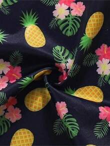 6pcs/Pack Women No-Show Underwear, Smooth Wave Edge, Soft & Comfortable Ladies Briefs With Exquisite Fruit Cake & Flower Print Design