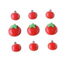 11pcs Cute Apple & Tomato Fridge Magnets, Home Decor Magnetic Stickers For Birthday Party, Wedding, Kitchen, Dishwasher, Refrigerator, Office Whiteboard, Living Room