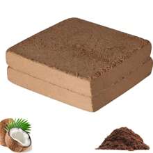 1pc Seedling Block,Organic Plants Coir Brick,Coconut Coir Bricks Premium 100% Organic Peat Moss Mix,Vegetable Soil Bed,Planting Media,Fiber Coconut Husk For Planting, Gardening, Potting Soil Substrate,Seeds,Garden,Flowers,Vegetables,Worm Bedding Composting,Coconut Fibre