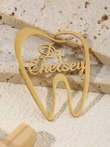 1 Stück personalisierter Namensausweis für Zahnärzte, individueller Dentaltext-Brosche, Edelstahl-Namensschild als Geschenk für Zahnärzte, einzigartiges Erinnerungsgeschenk für ihn, Geburtstagsgeschenk für ihn, Weihnachtsgeschenk, Valentinstaggeschenk