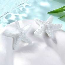 6pcs Creative Starfish Fridge Magnets, Cute Home Decor Stickers For Birthday Party, Refrigerator, Kitchen, Dishwasher, Office Whiteboard, Fun Fridge Magnets
